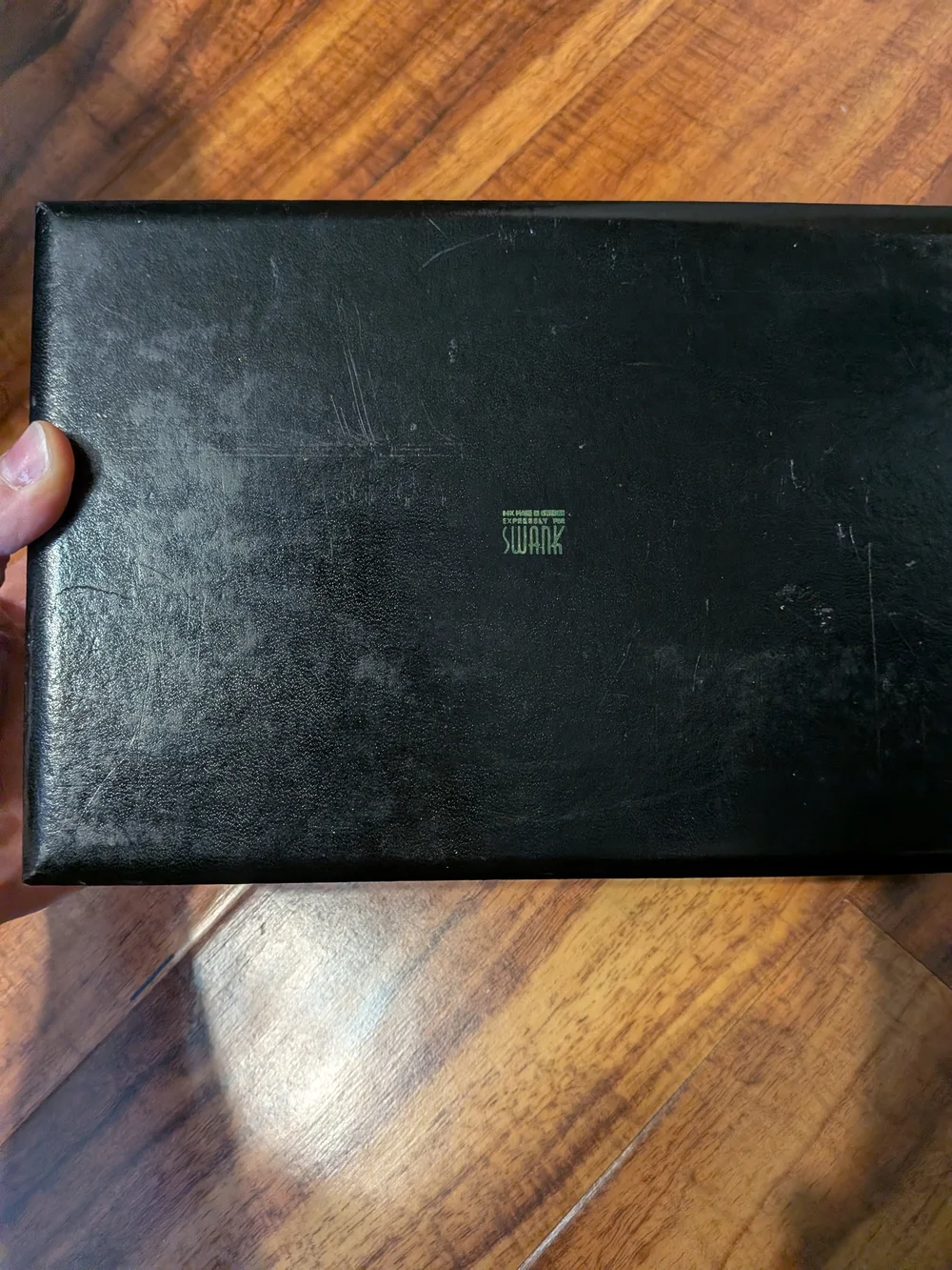 Black and Gold Swank Men's Valet Box